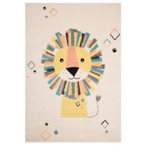 BonamiBéžovokrémový dětský hnědý koberec Zala Living Lion, 120 x 170 cm