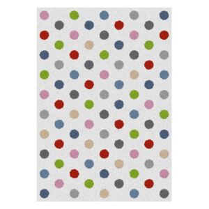 Bílý koberec Universal Norge Dots, 80 x 150 cm