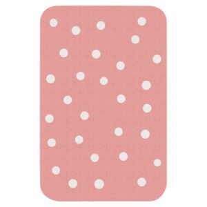 Dětský růžový koberec Zala Living Dots, 67 x 120 cm