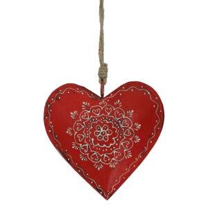 Závěsná dekorace ve tvaru srdce Antic Line Decoration