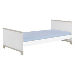 Bílo-šedá dětská postel Pinio Mini, 200 x 90 cm