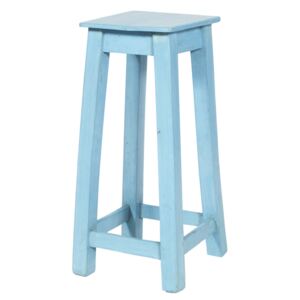 Dřevěná stolička v modré barvě