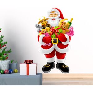 Vánoční samolepka Ambiance Santa Claus and Gifts