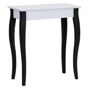 Bílý konzolový stolek s černými nohami Ragaba Lilo, šířka 65 cm