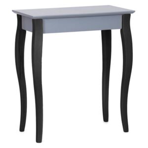 Tmavě šedý konzolový stolek s černými nohami Ragaba Lilo, šířka 65 cm
