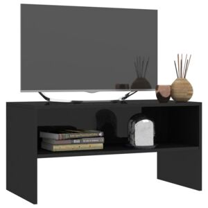 TV stolek černý s vysokým leskem - dřevotříska | 80x40x40 cm