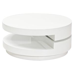 Konferenční stolek FABIOLA bílá (Konferenční stolek v moderním tvaru )