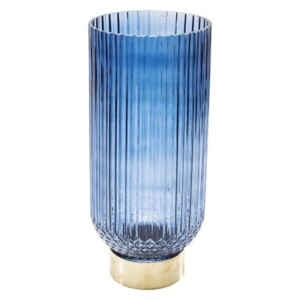 Modrá váza Kare Design Barfly Blue, 34 cm