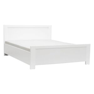 Bílá dvoulůžková postel Mazzini Beds Sleep, 140 x 200 cm