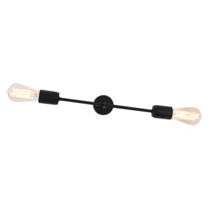Černá nástěnná lampa pro 2 žárovky Custom Form Twigo, šířka 43 cm