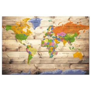 Mapa světa - Akční cena Velikost (šířka x výška): 120x80 cm