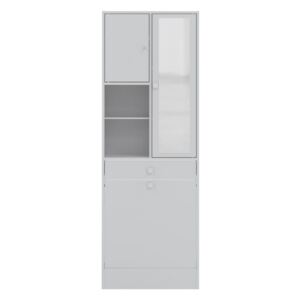 Bílá koupelnová skříňka TemaHome Combi, šířka 62,6 cm
