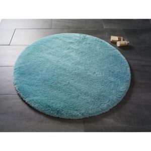 Světle modrá kulatá koupelnová předložka Confetti Miami, ⌀ 100 cm