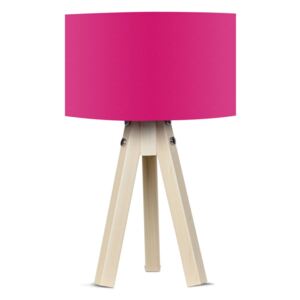 Stolní lampa s růžovým stínítkem Kate Louise Naturel