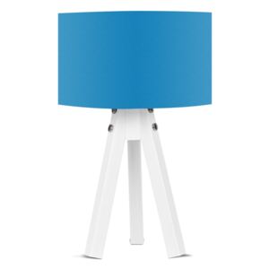 Stolní lampa s modrým stínítkem Kate Louise Bianca