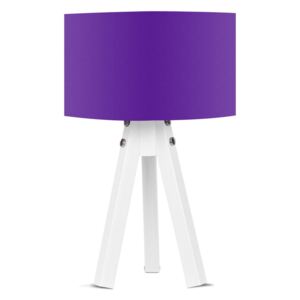 Stolní lampa s fialovým stínítkem Kate Louise Bianca