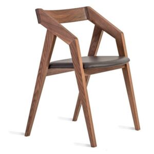 Židle z masivního ořechového dřeva Charlie Pommier Visionnaire