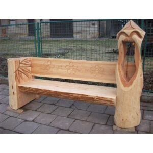 DRDLIK lavice 4 dřevořezba 130 cm