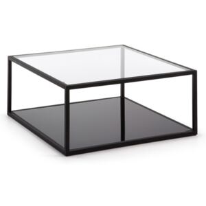 Černý konferenční stolek La Forma Green Hill, 80 x 80 cm