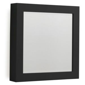 Černé nástěnné zrcadlo Geese Thick, 40 x 40 cm