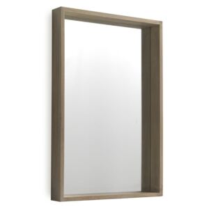 Nástěnné zrcadlo ze dřeva paulovnie Geese Pure, 60 x 90 cm