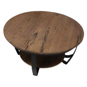 Konferenční stolek s deskou z recyklovaného teakového dřeva HSM collection Susan, ⌀ 85 cm