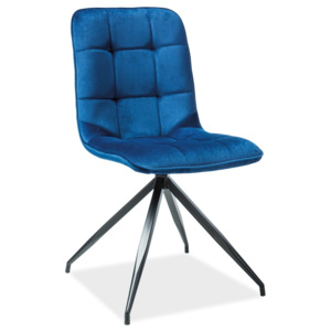 Casarredo Jídelní čalouněná židle TEXO modrá