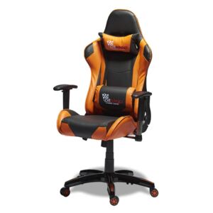Černooranžová ergonomická kancelářská židle Furnhouse Gaming