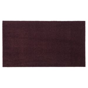 Tmavě vínová rohožka tica copenhagen Unicolor, 60 x 90 cm