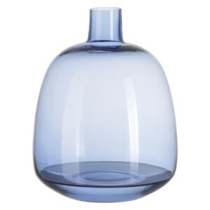 Modrá skleněná váza A Simple Mess Aege, výška 22 cm
