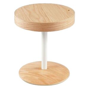Hnědý odkládací stolek s úložným prostorem Design Twist Lampang