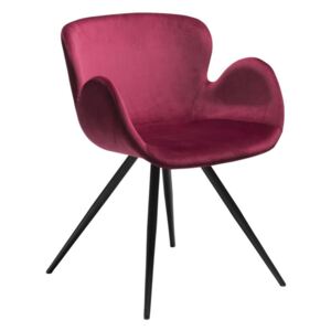 Tmavě růžová židle DAN-FORM Denmark Gaia