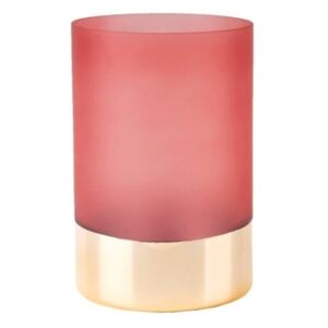 Růžovo-zlatá váza PT LIVING Glamour, výška 15 cm