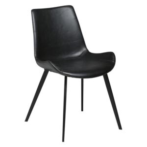 Černá koženková jídelní židle DAN-FORM Denmark Hype