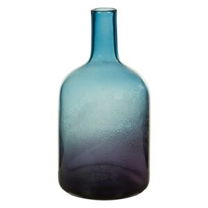 Modrá křišťálová dekorativní váza Santiago Pons Ryde, výška 35 cm