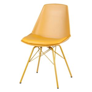 Sada 4 žlutých židlí sømcasa Tania