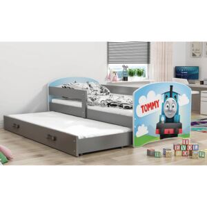 BMS Group Dětská postel Luki 2 - Grafit - 160x80 - Tommy