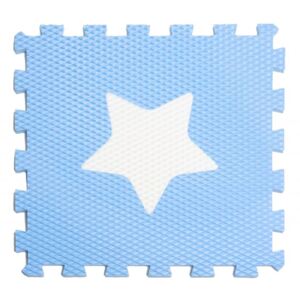 Vylen Pěnové podlahové puzzle Minideckfloor s hvězdičkou Barevné varianty: Světe modrý s bílou hvězdičkou 340 x 340 mm