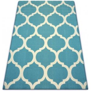 Moderní kusový koberec SCANDI 18218/631 Trellis světle modrý Rozměr: 160x230 cm