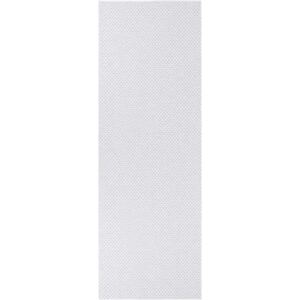 Světle šedý běhoun vhodný do exteriéru Narma Diby, 70 x 250 cm