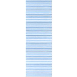 Modro-bílý běhoun vhodný do exteriéru Narma Hullo, 70 x 150 cm
