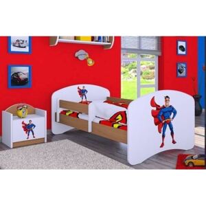 Dětská postel bez šuplíku 180x90cm SUPERMAN - buk