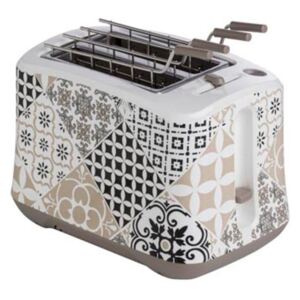 Šedý toaster z nerezové oceli Brandani Alhambra, 25 x 16 cm