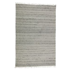 Šedý vlněný koberec De Eekhoorn Fields, 240 x 170 cm