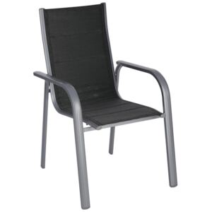 Ambia Garden Stohovatelná Židle, Černá, Barvy Stříbra černá, barvy stříbra 60x94x68