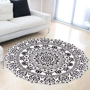 Odolný koberec Vitaus Pandamo, ⌀ 80 cm