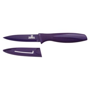 Fialový krájecí nůž s krytem Premier Housewares Zing, 8,9 cm