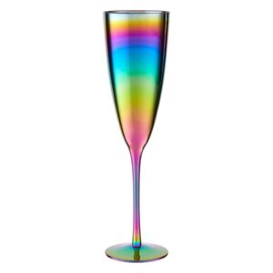 Sada 4 sklenic na šampaňské s duhovým efektem Premier Housewares Rainbow, 290 ml