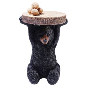 Odkládací stolek ve tvaru zvířete Kare Design Mini Bear, Ø 35 cm