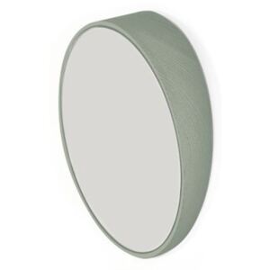 Zelené nástěnné zrcadlo z bukového dřeva HARTÔ, Ø 20,5 cm